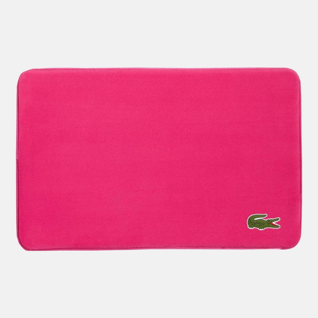 Lacoste Crocodile Memory Foam Bath Rug, 19" x 30" - Magenta