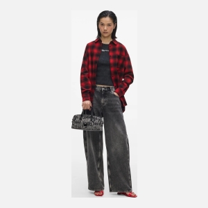 KL Jeans Denim graphic print bowling bag - Image 3