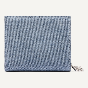 DKNY SARAH BIFOLD ZIP WALLET - Denim/Black - Image 5