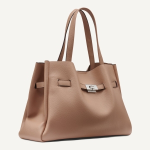 DKNY BRYAR LARGE SATCHEL - Cappuccino - Image 3