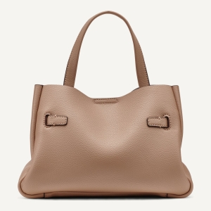 DKNY BRYAR SMALL SATCHEL - Cappuccino - Image 5