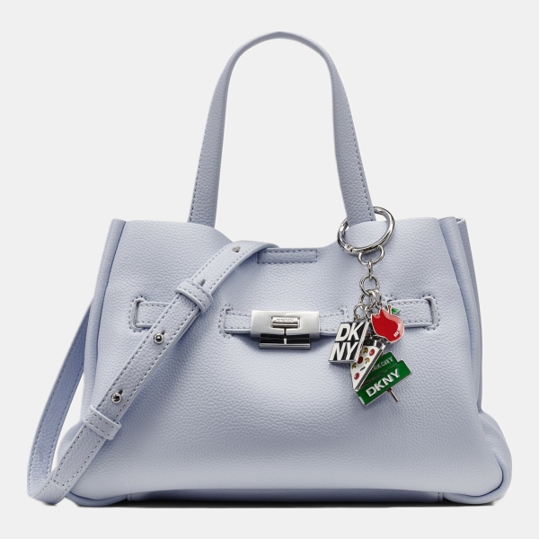 DKNY BRYAR SMALL SATCHEL - Frost Blue