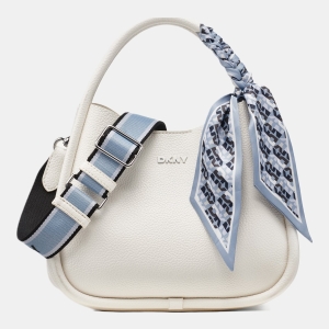 DKNY CAPRI MEDIUM HOBO BAG - Marshmallow