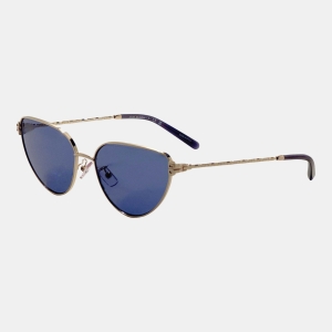 Tory Burch Women's Gold Cat-Eye Sunglasses - Light Gold