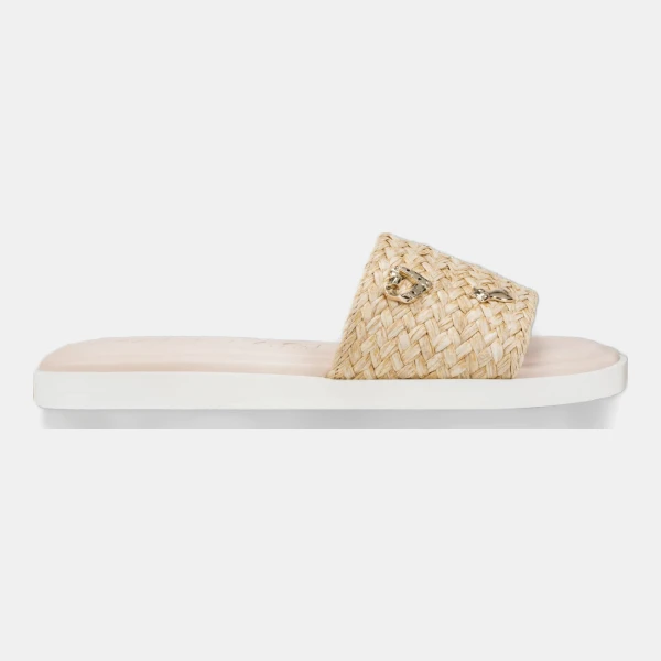 KARL LAGERFELD PARIS CARENZA ATELIER RAFFIA SLIDE - Natural