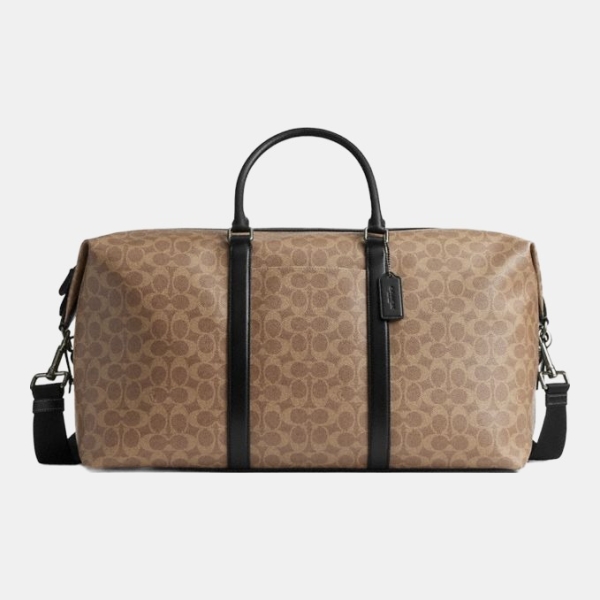 Coach Trekker Bag 52 In Signature Canvas - Gunmetal/Tan/Black