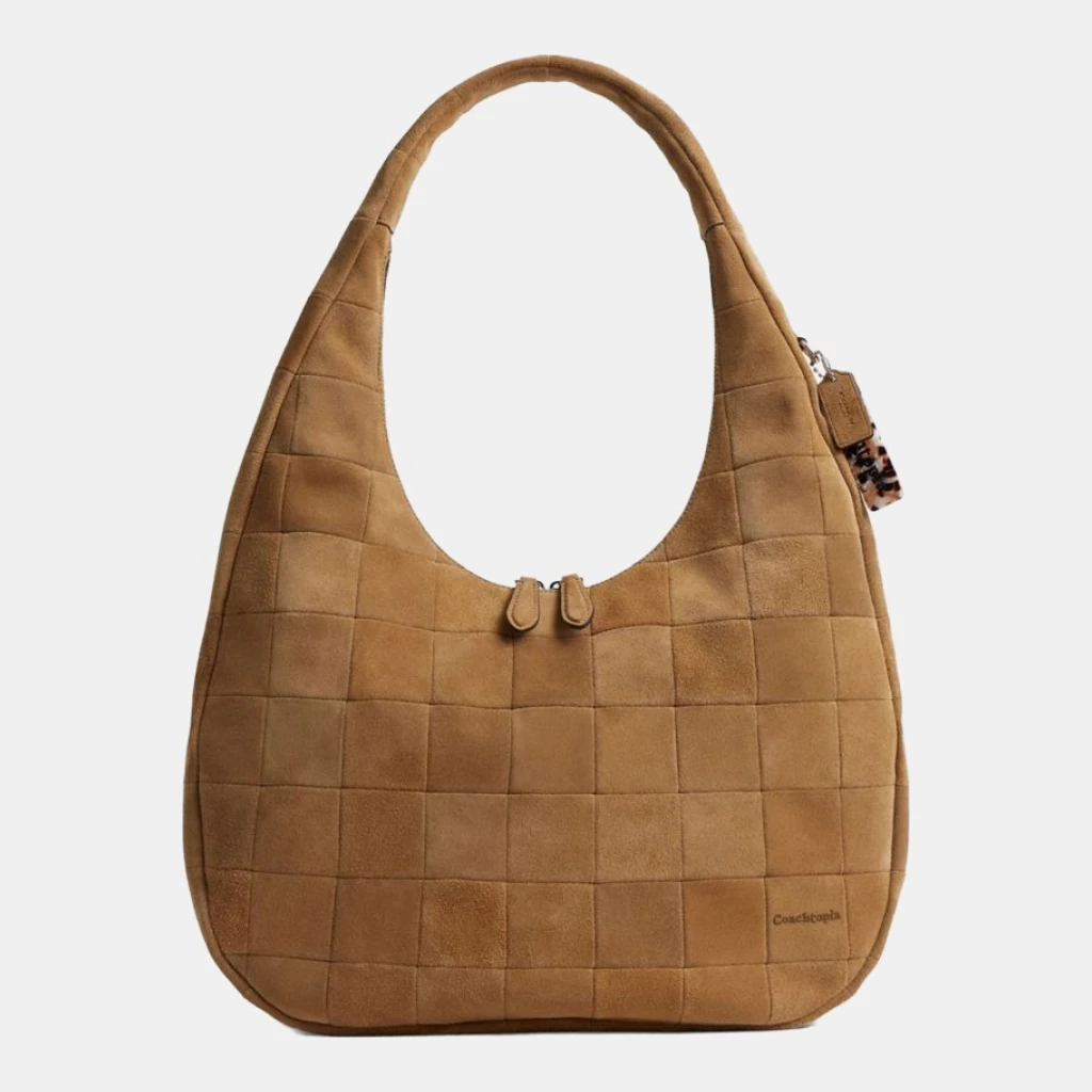 Coach Alter/Ego Large Crescent Shoulder Bag - Sand Suede