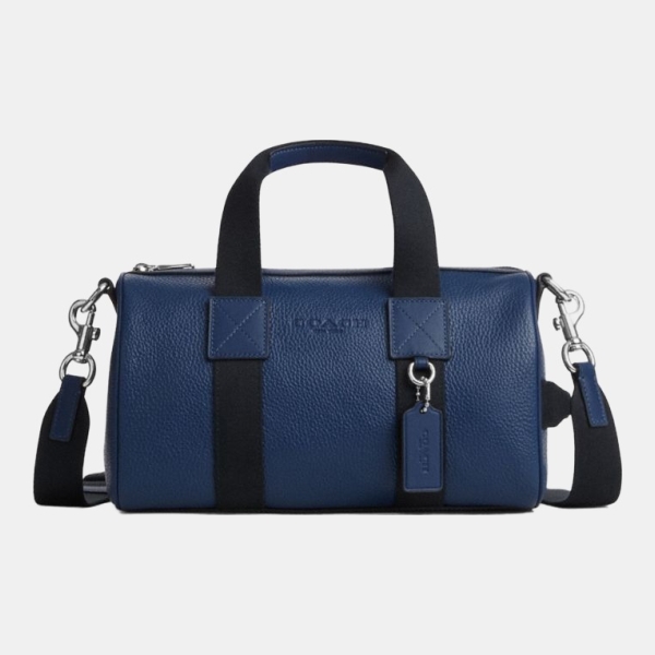 Coach Explorer Duffle Bag 28 - Silver/Deep Blue