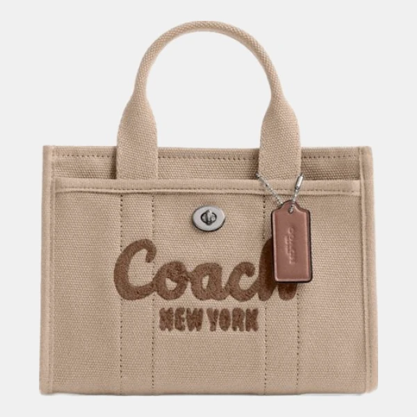Coach Cargo Tote Bag 20 - Silver/Dark Natural