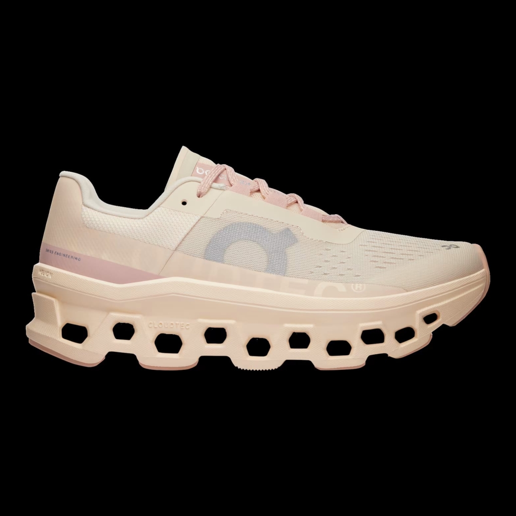 On Running Cloudmonster 61 Running Shoes - Light Pink/Cream - Size 8.5 US