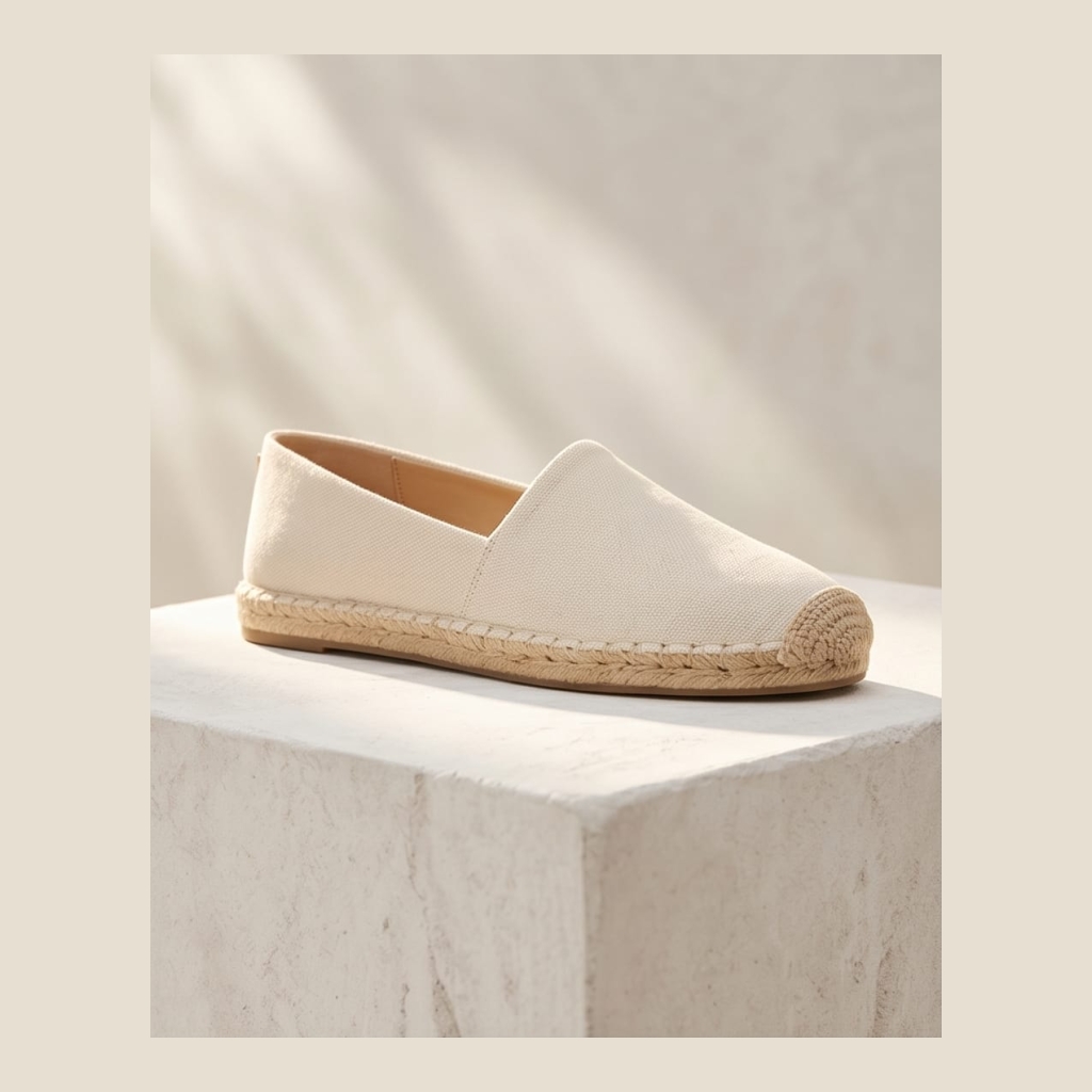Michael Kors Kenzie Espadrille Flats - Cream - Size 8.5 US