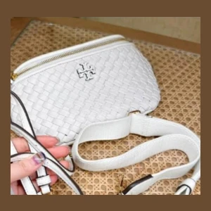 Tory Burch Woven Belt Bag - White