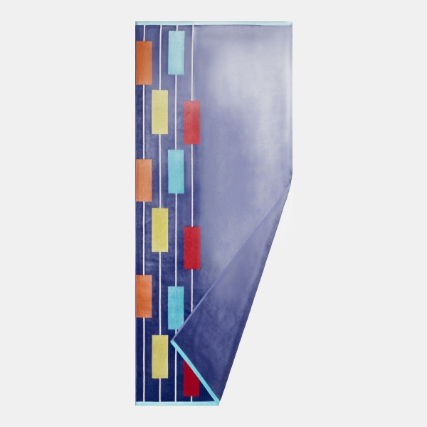 Neon Tiles Oversized Beach Towel