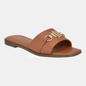 Tommy Hilfiger Women's Pipper Logo Flat Slide Sandals - British Tan