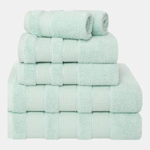 Salem Premium 100% Turkish Cotton 6 Piece Bath Towel Set - Mint