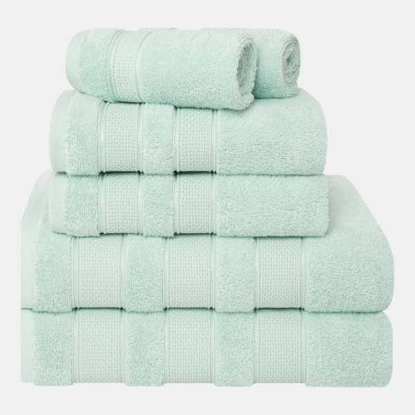 Salem Premium 100% Turkish Cotton 6 Piece Bath Towel Set - Mint