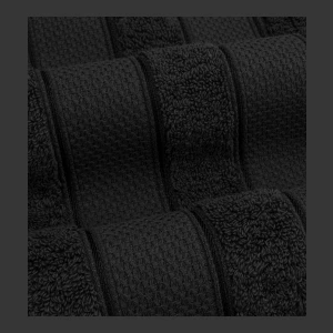 Salem Premium 100% Turkish Cotton 6 Piece Bath Towel Set - Black - Image 4