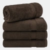 Bekos Premium 100% Turkish Cotton 4-Piece Bath Towel Set - Brown