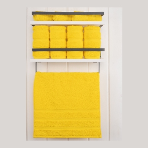 Edison Luxury 100% Turkish Cotton 4-Piece Hand Towel Set - Yellow - Image 3