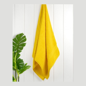 Bekos Premium 100% Turkish Cotton 4-Piece Bath Towel Set - Yellow - Image 3