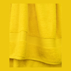 Bekos Premium 100% Turkish Cotton 4-Piece Bath Towel Set - Yellow - Image 4