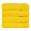 Bekos Premium 100% Turkish Cotton 4-Piece Bath Towel Set - Yellow - Image 6