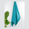 Bekos Premium 100% Turkish Cotton 4-Piece Bath Towel Set - Aqua Blue - Image 3
