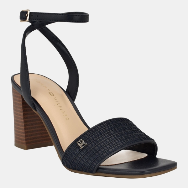 Tommy Hilfiger Women's Skilars High Block Heel Sandals - Marine