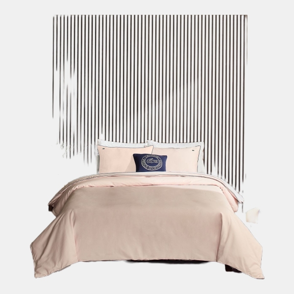Lacoste Tiebreak Cotton 2-Pc. Duvet Cover Set, Twin - Pink