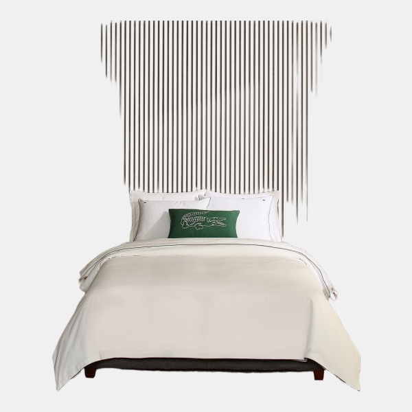 Lacoste Tiebreak Cotton 2-Pc. Duvet Cover Set, Twin - White