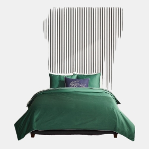 Lacoste Tiebreak Cotton 2-Pc. Duvet Cover Set, Twin - Green