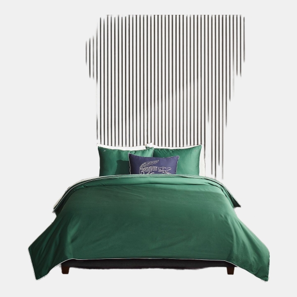 Lacoste Tiebreak Cotton 2-Pc. Duvet Cover Set, Twin - Green