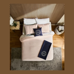 Lacoste Tiebreak Cotton 3-Pc. Duvet Cover Set, Full/Queen - Pink - Image 4