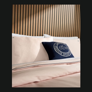 Lacoste Tiebreak Cotton 3-Pc. Duvet Cover Set, Full/Queen - Pink - Image 8