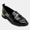 DKNY Women's Raeya Moc Toe Penny Loafers - Black