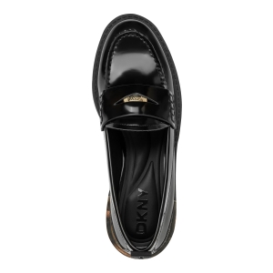 DKNY Women's Raeya Moc Toe Penny Loafers - Black - Image 5