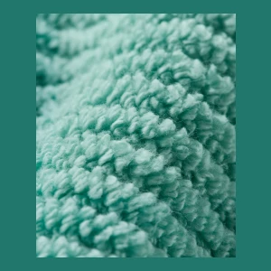 Diagonal Ribbed Cotton 4-Pc. Bath Towel Set - Turquoise - Image 10