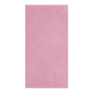 Diagonal Ribbed Cotton 4-Pc. Bath Towel Set - Pink - Image 6