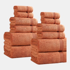 Egyptian Cotton Bath Towel, Set of 2 - Caramel