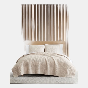 Lacoste Croc Scale Cotton 2-Pc. Quilt Set, Twin - Pumice Stone