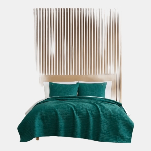 Lacoste Croc Scale Cotton 2-Pc. Quilt Set, Twin - Green