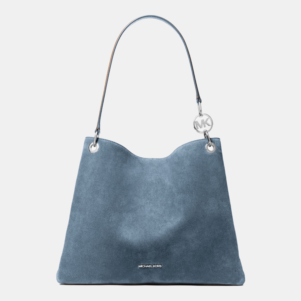 Michael Kors Outlet Christina Large Suede Shoulder Bag