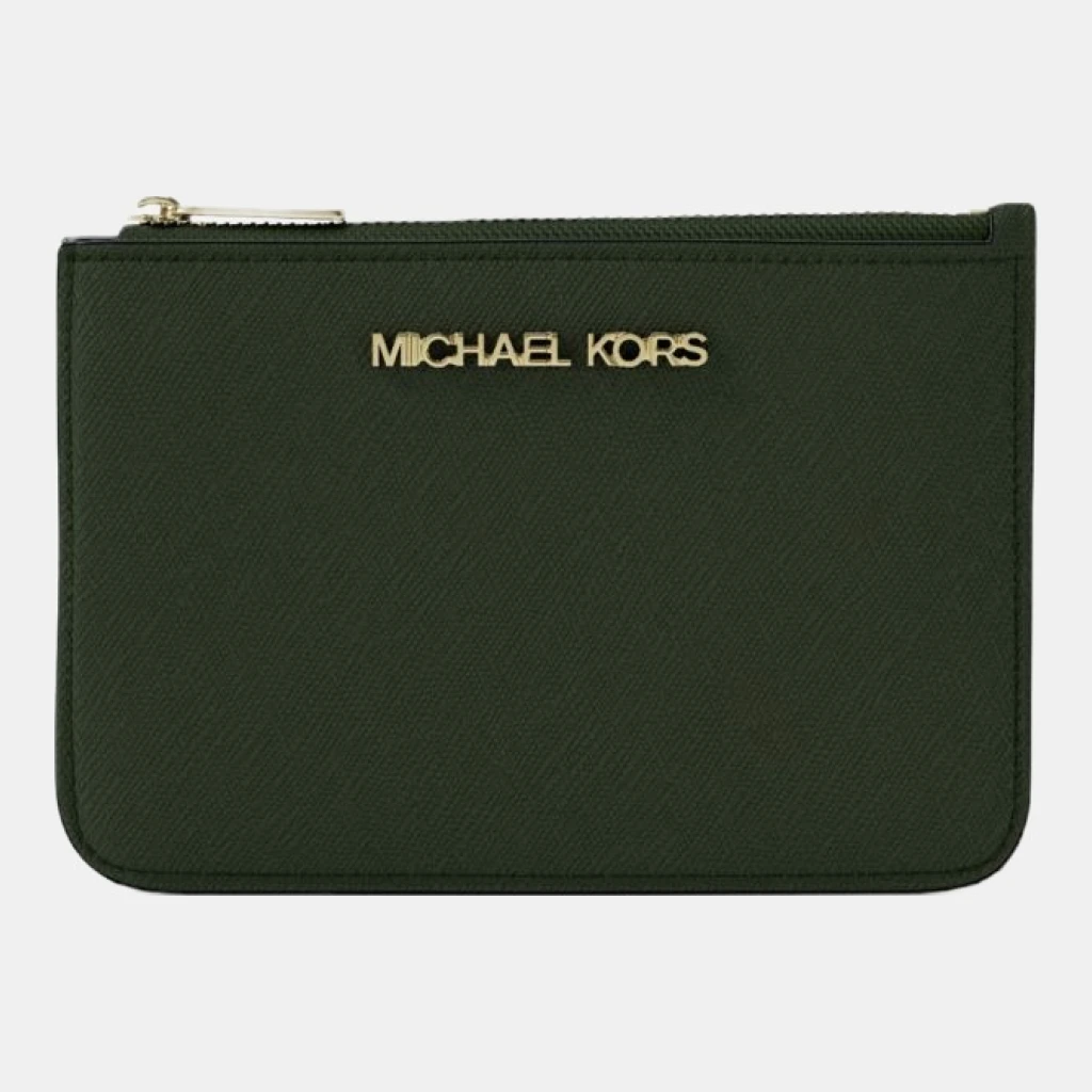 Michael Kors Outlet Jet Set Travel Small Saffiano Leather Coin Pouch - MOSS