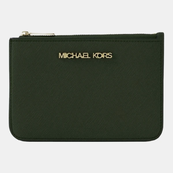 Michael Kors Outlet Jet Set Travel Small Saffiano Leather Coin Pouch - MOSS