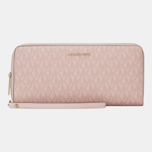 Michael Kors Outlet Jet Set Travel Large Signature Logo Continental Wristlet