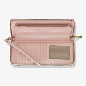 Michael Kors Outlet Jet Set Travel Large Signature Logo Continental Wristlet - Image 3