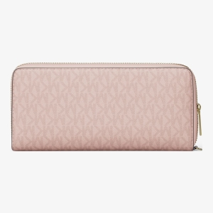 Michael Kors Outlet Jet Set Travel Large Signature Logo Continental Wristlet - Image 4