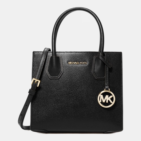 Michael Kors Outlet Mercer Medium Pebbled Leather Crossbody Bag