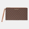 Michael Kors Outlet Jet Set Large Signature Logo Wristlet