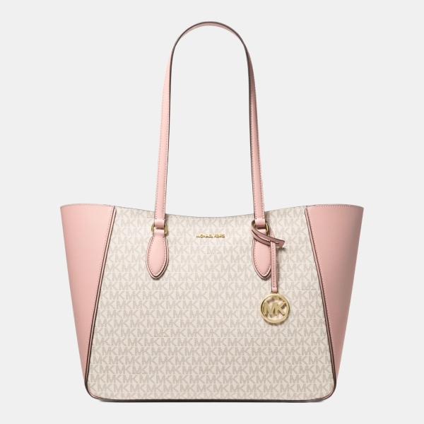 Michael Kors Outlet Jet Set Travel Large Signature Logo 3-in-1 Tote Bag - PWD BLSH MLT